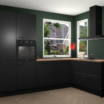 Zwarte keuken Kotor 118634