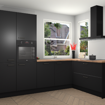 Zwarte keuken Kotor 118635