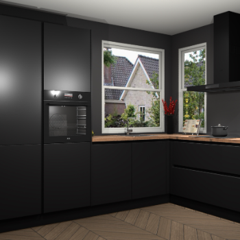 Zwarte greeploze keuken Kotor 118636