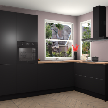 Zwarte keuken Kotor 118637