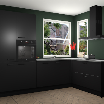 Zwarte keuken Kotor 118711