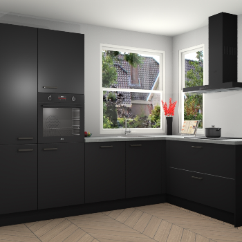 Zwarte keuken Kotor 118712