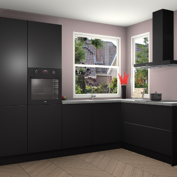 Zwarte keuken Kotor 118714