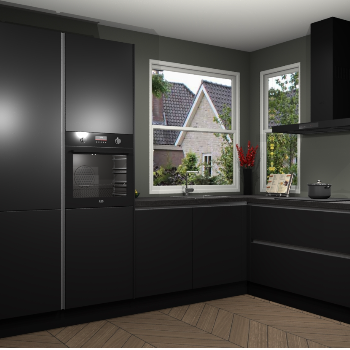 Zwarte greeploze keuken Kotor 118717