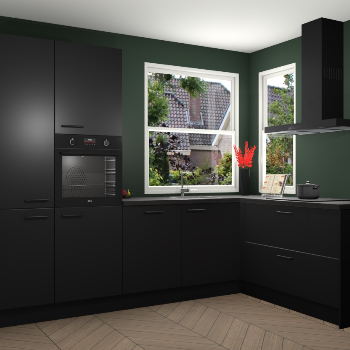 Zwarte keuken Kotor 118718