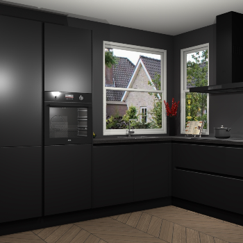 Zwarte greeploze keuken Kotor 118720