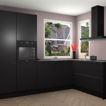 Zwarte keuken Kotor 118721