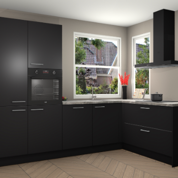 Zwarte keuken Kotor 118722