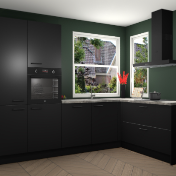 Zwarte keuken Kotor 118725