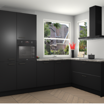 Zwarte keuken Kotor 118726