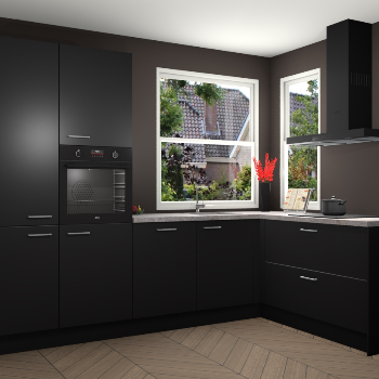 Zwarte keuken Kotor 118732