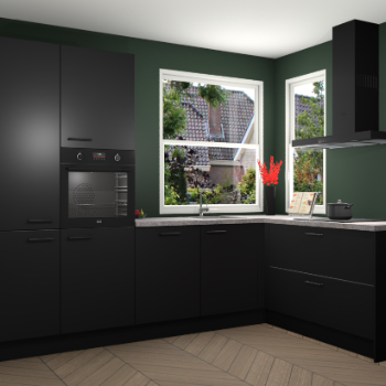 Zwarte keuken Kotor 118740