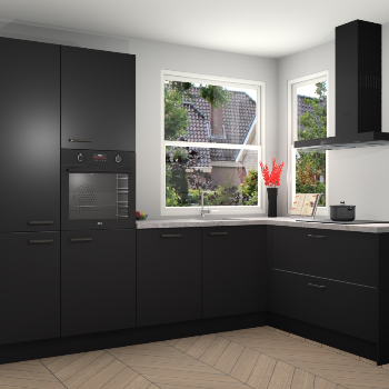 Zwarte keuken Kotor 118741