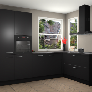 Zwarte keuken Kotor 118744