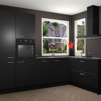 Zwarte keuken Kotor 118745