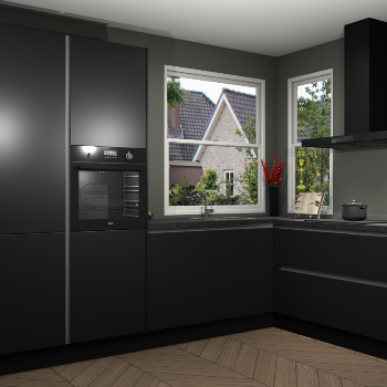 Zwarte greeploze keuken Kotor 118746