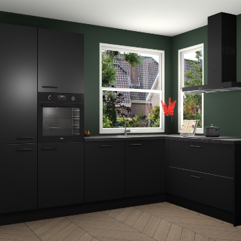 Zwarte keuken Kotor 118747