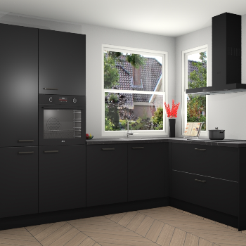 Zwarte keuken Kotor 118748