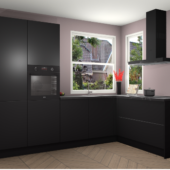 Zwarte keuken Kotor 118750