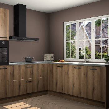 Goud Eiken keuken Kazan 118735