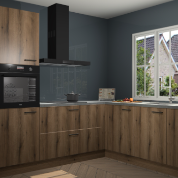 Goud Eiken keuken Kazan 118736