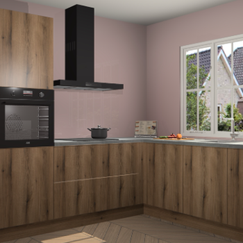 Goud Eiken keuken Kazan 118738