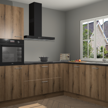 Goud Eiken keuken Kazan 118754