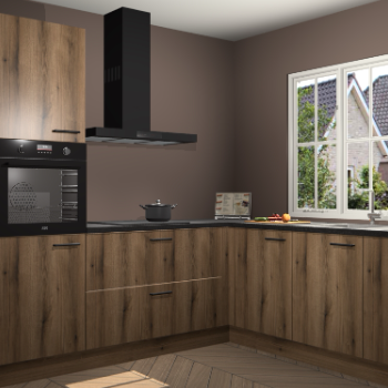 Goud Eiken keuken Kazan 118756