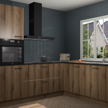 Goud Eiken keuken Kazan 118757