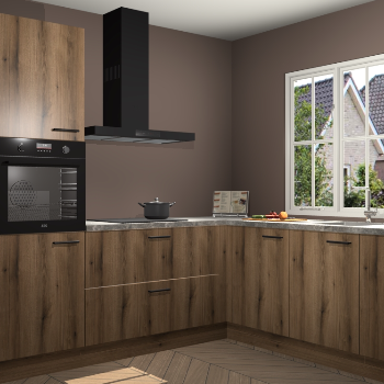 Goud Eiken keuken Kazan 118765