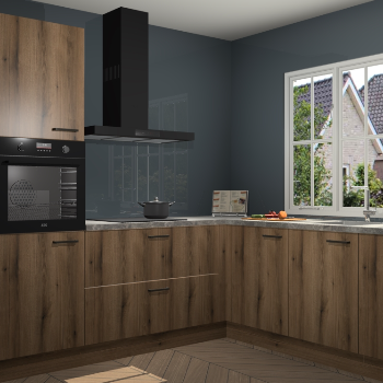 Goud Eiken keuken Kazan 118766