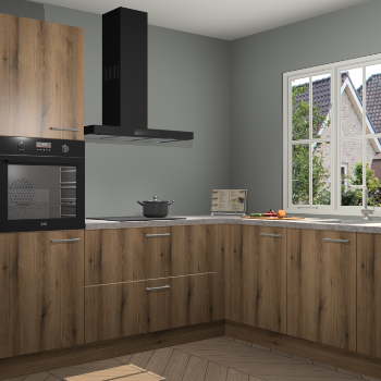 Goud Eiken keuken Kazan 118770