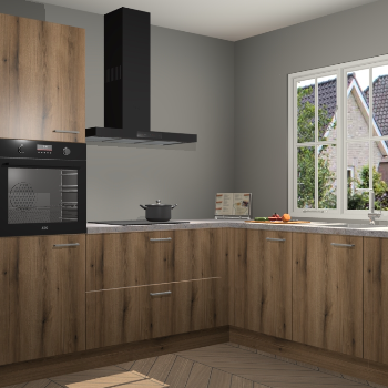 Goud Eiken keuken Kazan 118771