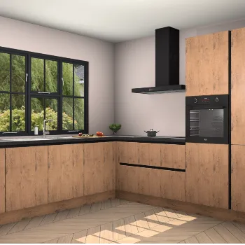 Astoria eiken greeploze keuken Singapore 122493