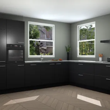 Zwarte keuken Gizeh 22172