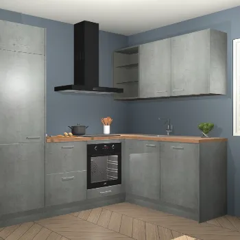 Beton parelgrijze keuken Calcutta 22179