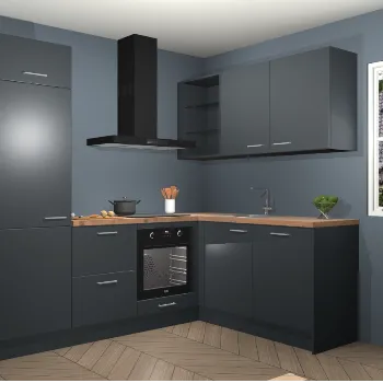 Onyxgrijze keuken Calcutta 22180
