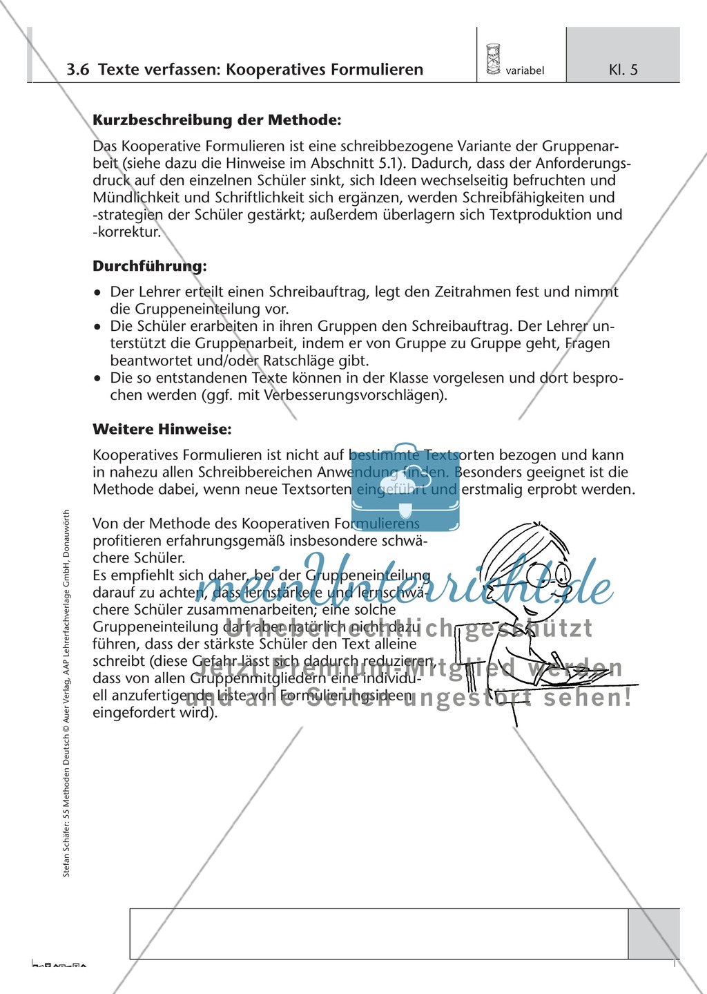 Methodik: Kooperatives Formulieren beim Verfassen von Texten Preview 1
