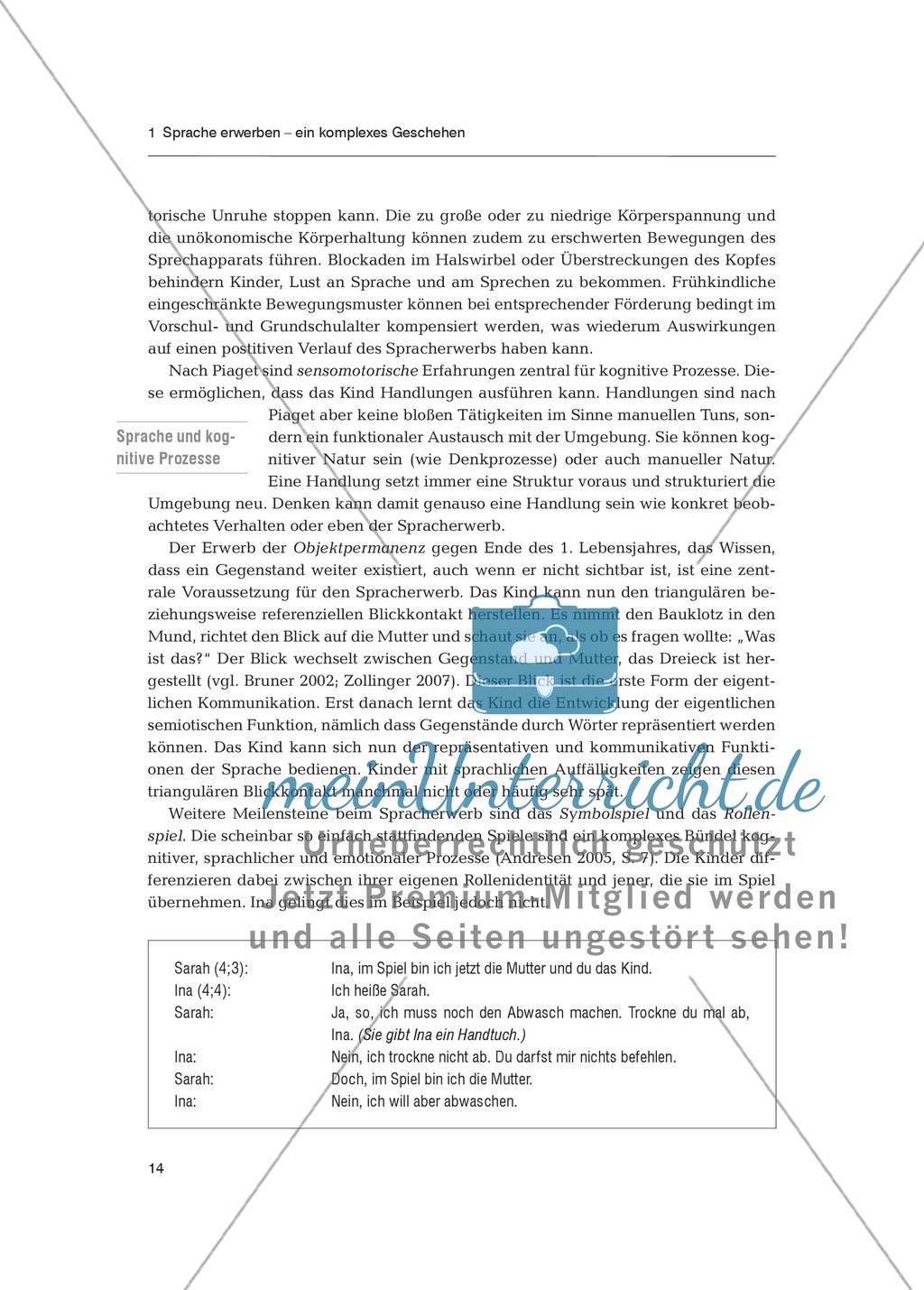 Sprachförderung in der Primarstufe - Spracherwerb: Fachdidaktischer Beitrag Preview 3