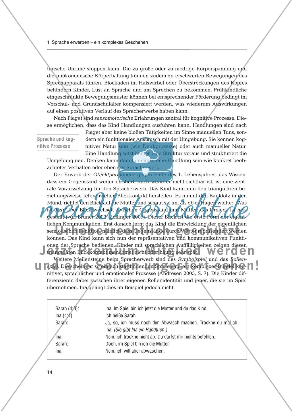Sprachförderung in der Primarstufe - Spracherwerb: Fachdidaktischer Beitrag Preview 3