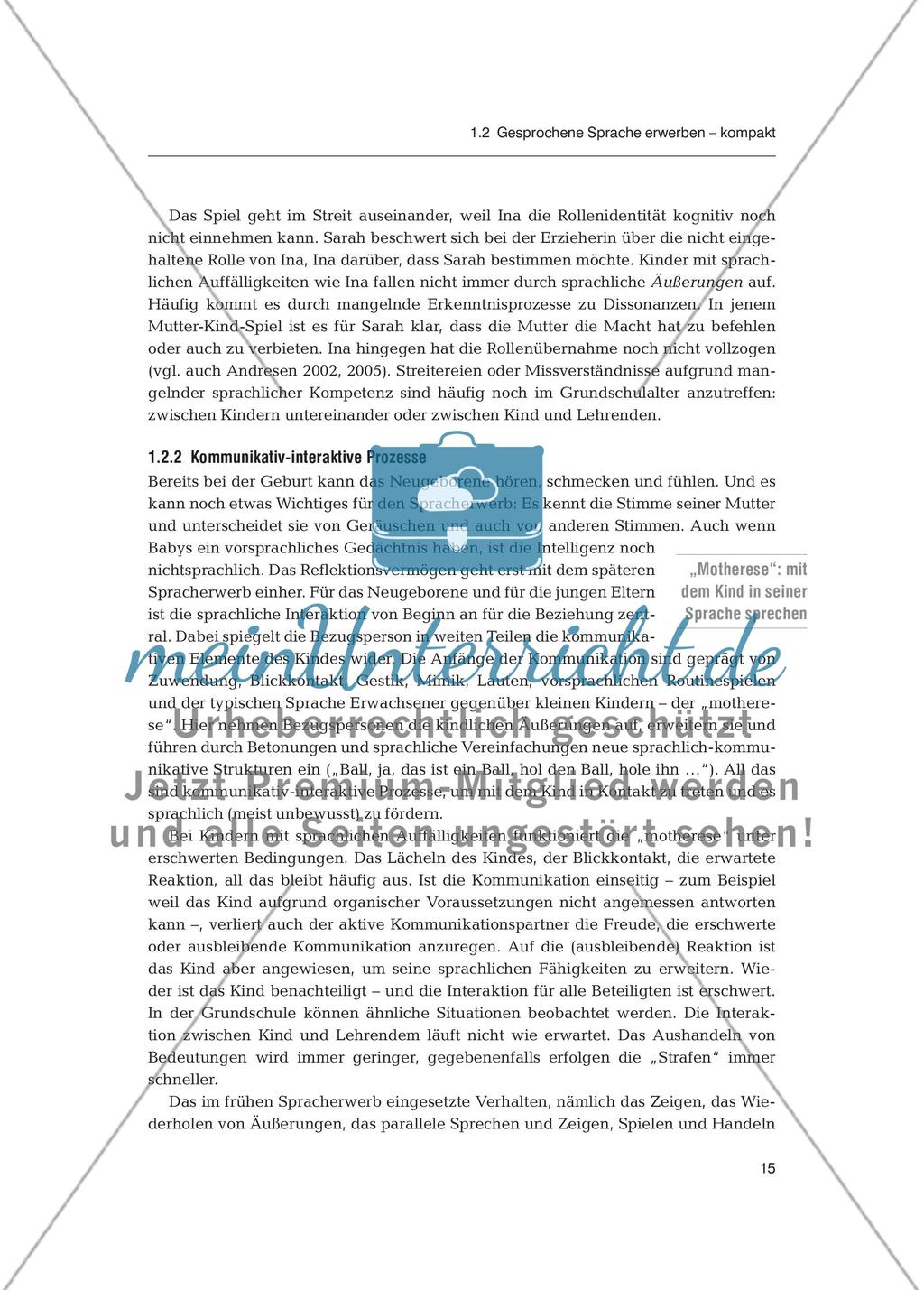 Sprachförderung in der Primarstufe - Spracherwerb: Fachdidaktischer Beitrag Preview 4