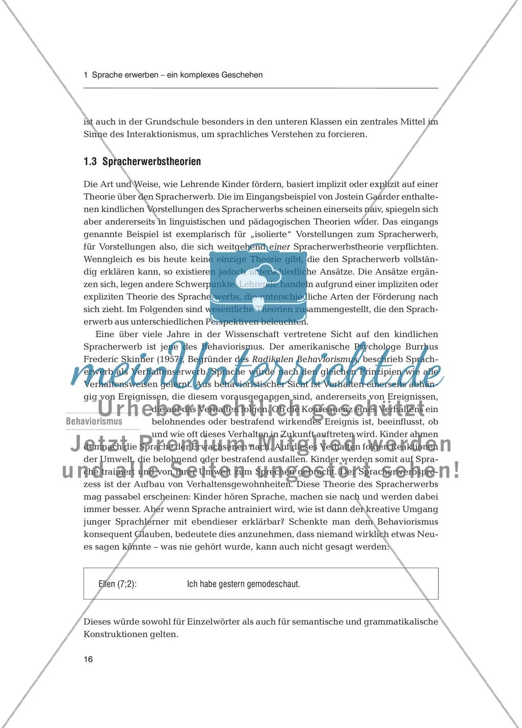 Sprachförderung in der Primarstufe - Spracherwerb: Fachdidaktischer Beitrag Preview 5