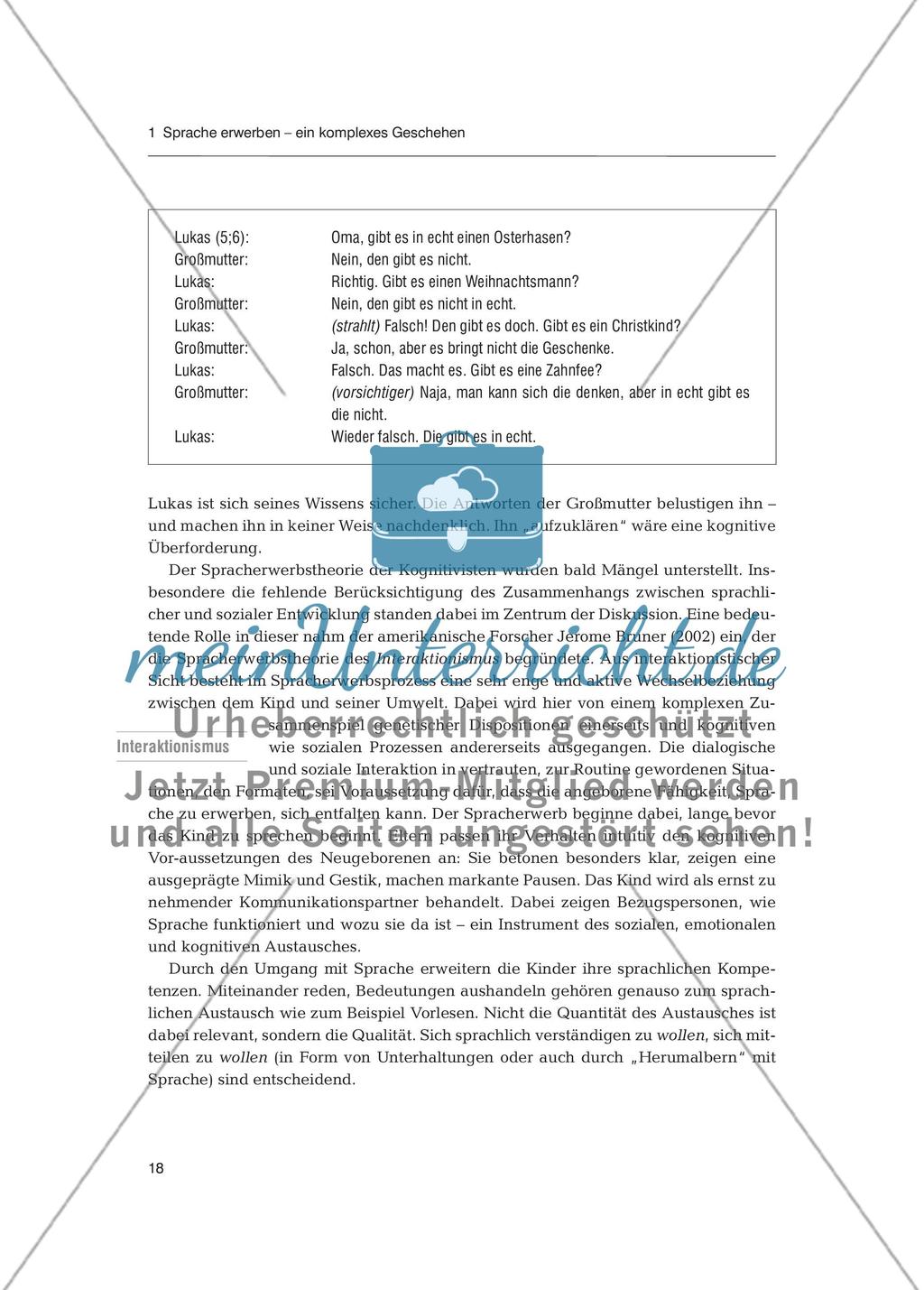 Sprachförderung in der Primarstufe - Spracherwerb: Fachdidaktischer Beitrag Preview 7