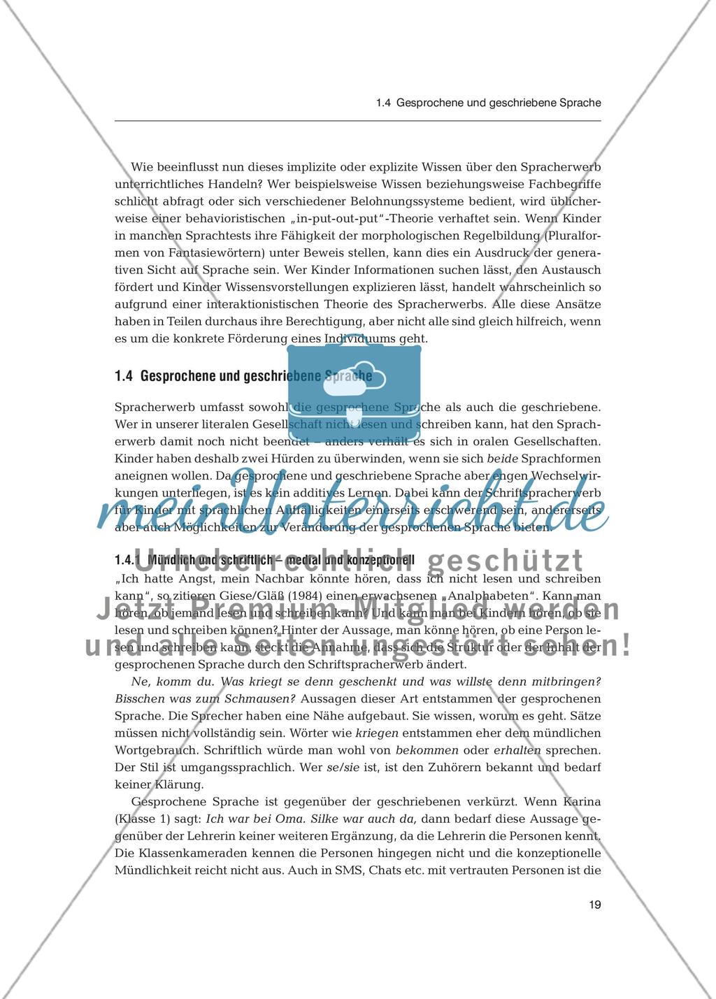 Sprachförderung in der Primarstufe - Spracherwerb: Fachdidaktischer Beitrag Preview 8
