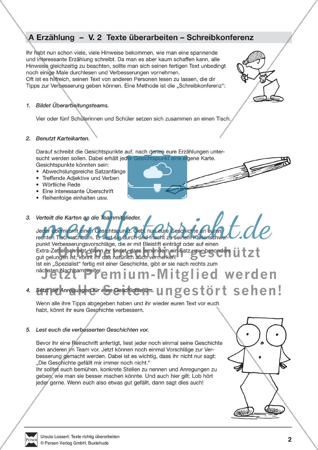 Methodik - Texte Überarbeiten: Übersicht Preview 2