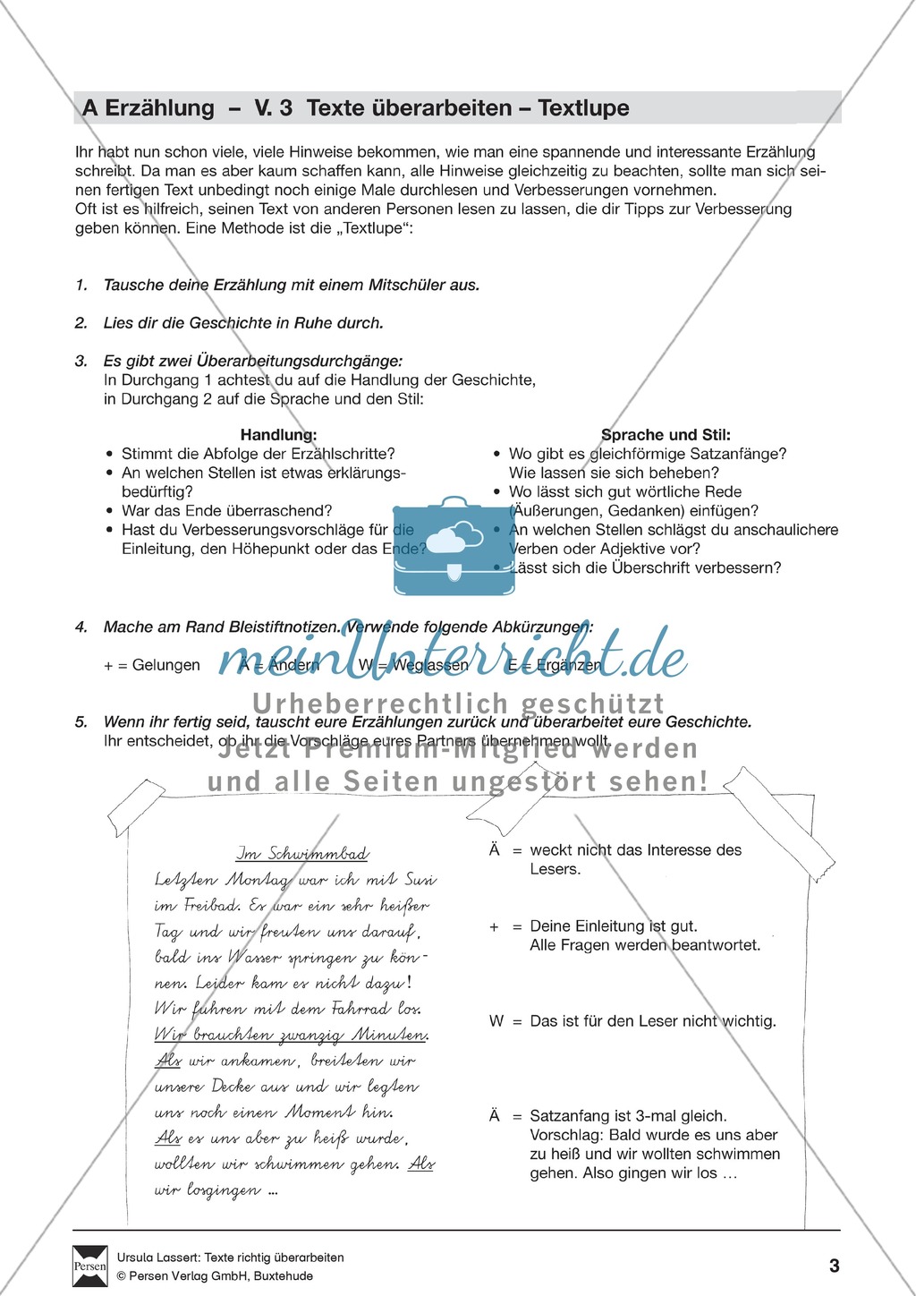 Methodik - Texte Überarbeiten: Übersicht Preview 3