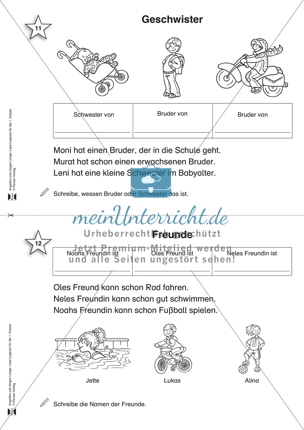 Familienleben: Übungen und Lösungen Preview 3