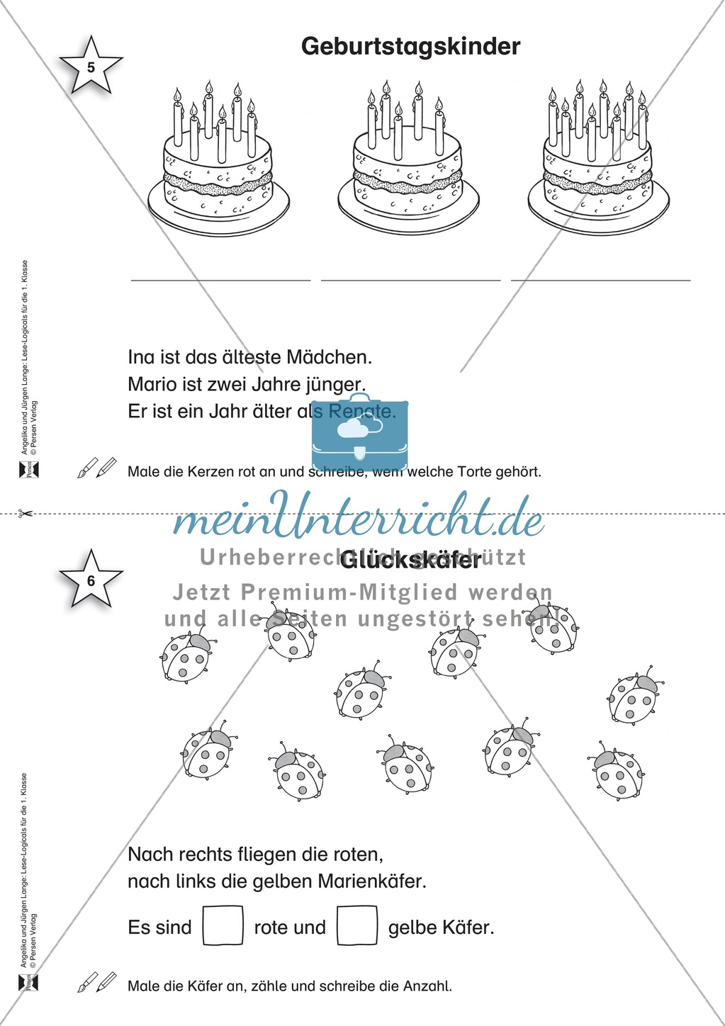 Die Jahreszeiten: Übungen und Lösungen Preview 3