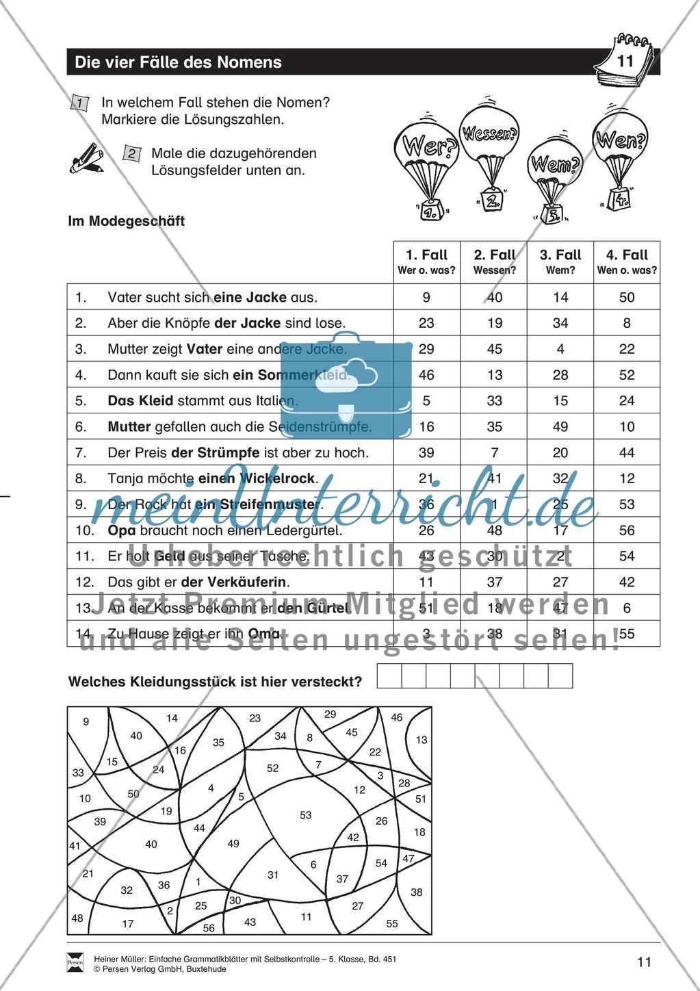 Starke Verben: Übung + Lösung Preview 1