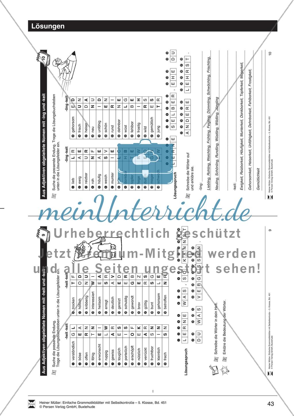 Starke Verben: Übung + Lösung Preview 3